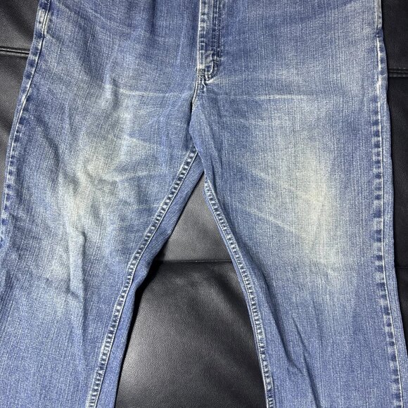 Lee Men's Straight Leg Jeans Blue Denim Light Wash Regular Fit 5-Pockets - Picture 5 of 16